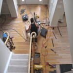 Hardwood floors repair in Johns Creek - During