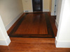 Atlanta solid oak hardwood floors with a walnut border